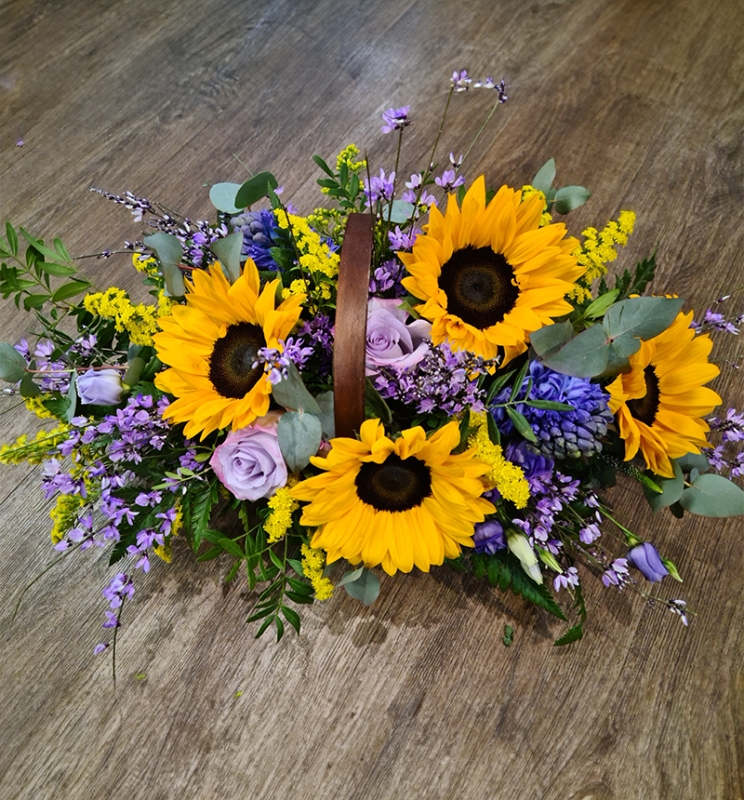 Funeral Flowers Basket